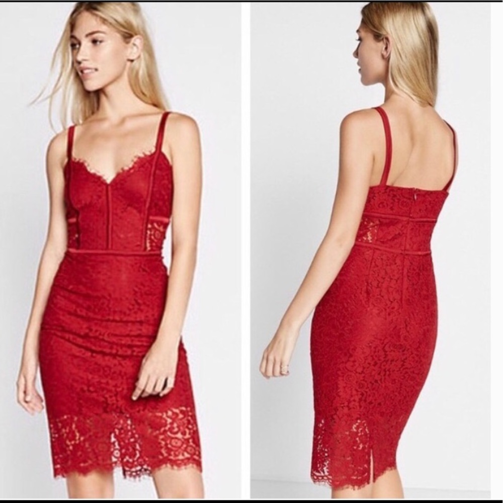 Red Express Lace Dress